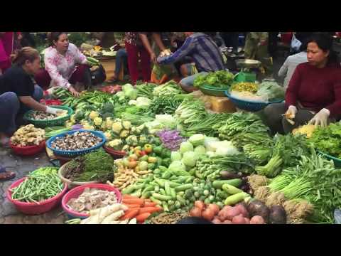 Amazing Food Tour In Cambodia - Seafood Market , Snack, And Fresh Vegetables In Phnom Penh Video