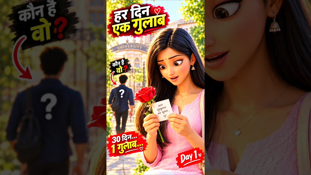 “30 दिनों से रोज़ मिल रहा था एक गुलाब… फिर खुला बड़ा राज़ ❤️🌹”|| #love #shorts #trending #ai #viral