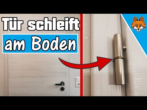 Tür schleift am Boden ⚡️ Schleifende Zimmertür mit Fitschenringen einstellen - Anleitung 💥