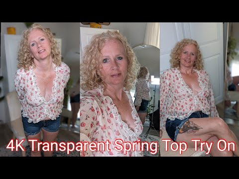 4K Transparent Spring Top Try on