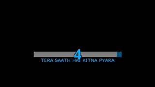 Tera Sath Hai Kitna Pyara Karaoke Video Lyrics HQ - YouTube