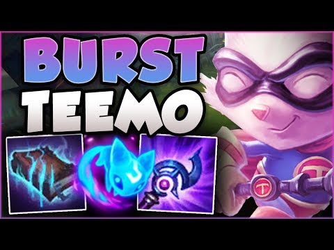 I MAY BE TINY BUT MY BURST IS NOT! BURST TEEMO IS 100% DUMB! TEEMO TOP GAMEPLAY! - League of Legends