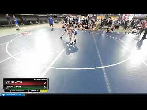 94 Lbs Quarterfinal - Layne Martin, MI Vs Cason Craft, OK A7dd