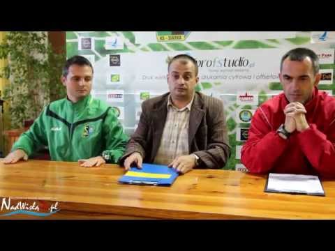 Konferencja prasowa po meczu Siarki Tarnobrzeg z Garbarnią Kraków, 15.08.2012