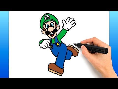 How To Draw Luigi (Easy Drawing Tutorial)