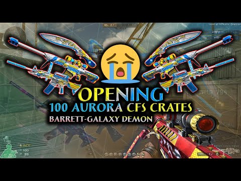 Crossfire West | NEW CFS Aurora 100 Crates opening & Barrett-Galaxy Demon Review