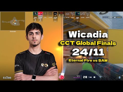 CS2 POV Eternal Fire Wicadia (24/11) vs SAW (Nuke) @ CCT Global Finals 2024