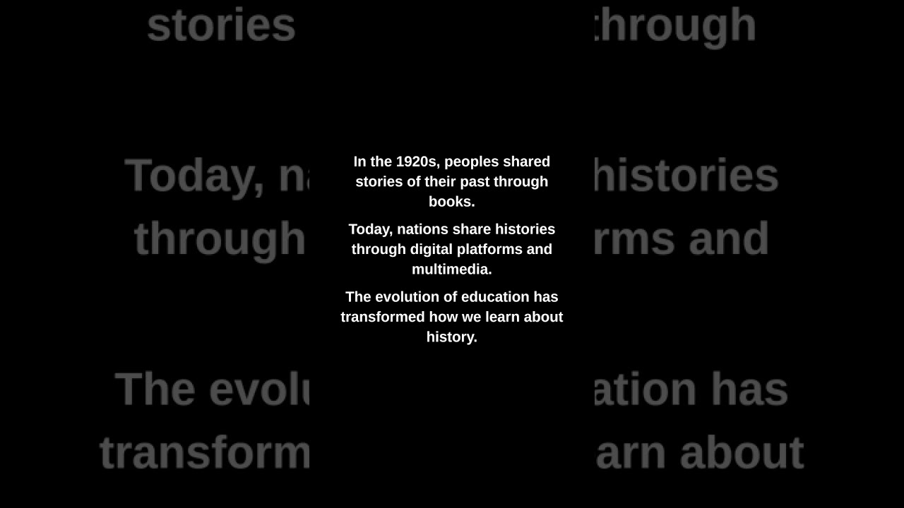 In the 1920s, peoples shared stories of their past through books.
