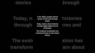 In the 1920s, peoples shared stories of their past through books.