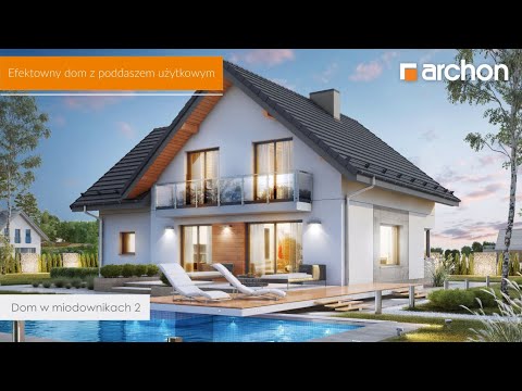 Dom w miodownikach 2 – Nowoczesny dom z garażem w bryle I ARCHON+ Projekty Domów