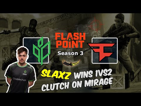 Slaxz wins 1vs2 clutch on Mirage, Sprout vs FaZe, Flashpoint 3