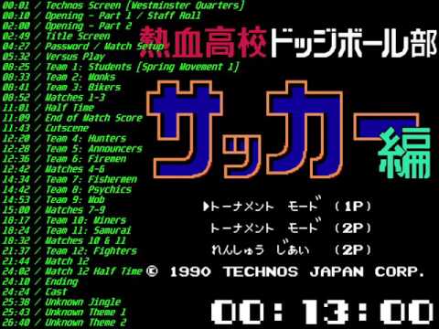 Nes Kunio Kun Soccer Hen Soundtrack (Nintendo World Cup)