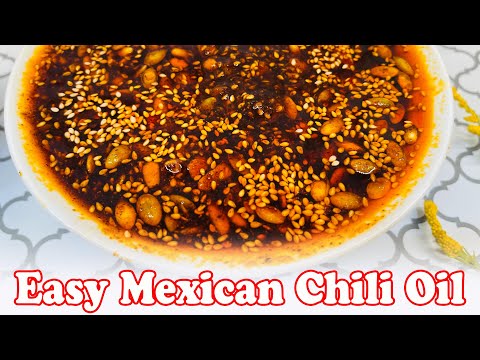 Easy Mexican chili oil recipe with nuts