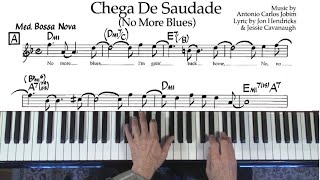Chega De Saudade 🎹 with backing track 🎹 Latin Jazz Piano College