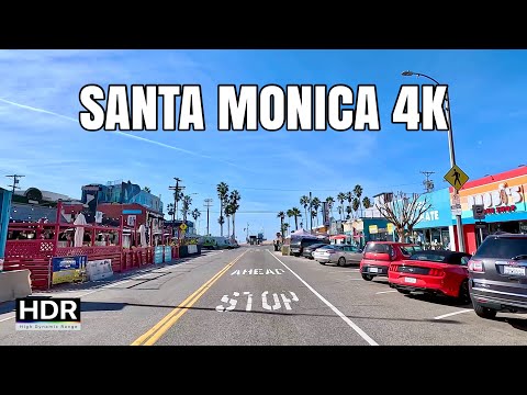 4K Santa Monica, California Drive