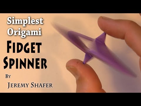 Simplest Fidget Spinner - Awesome Origami