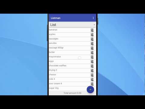 Shopping list + Video