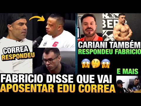CORREA RESPONDE APÓS FABRICIO DIZER QUE VAI APOSENTA-LO NO FIT PIRA - CARIANI TAMBÉM COMENTA