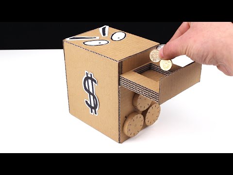 Wow! Amazing DIY Personal Bank Saving Coin from Cardboard