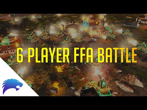 6 Player FFA Battle | Defcon 6 | Generals Evolution