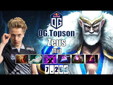 Zeus Mid | OG.Topson | THE EASIEST HERO IN DOTA 2 | 7.29d Gameplay Highlights