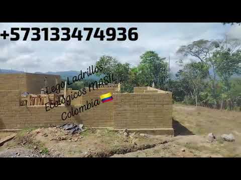 Casa campestre en Santana Boyacá, con Ladrillos Ecológicos MASIL BTC's Colombia. 