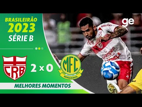 Gols e lances de CRB x Mirassol