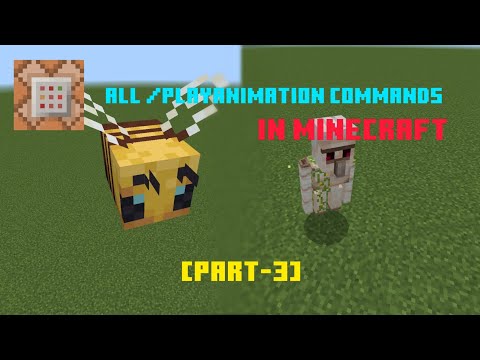 All /Playanimation Commands in Minecraft Bedrock part-3 |