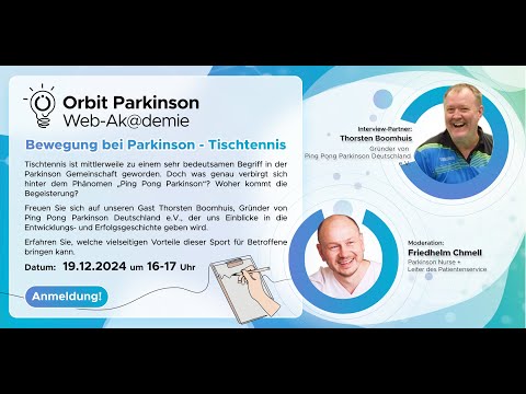 Tischtennis bei Parkinson: Webinar 7