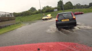 preview picture of video 'Driving In Flash Floods nr Blackburn'