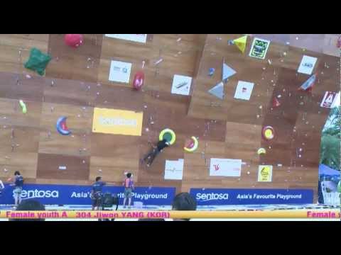 IFSC Climbing World Youth Championships Singapore 2012 - Lead - Replay Qualifications Day 1