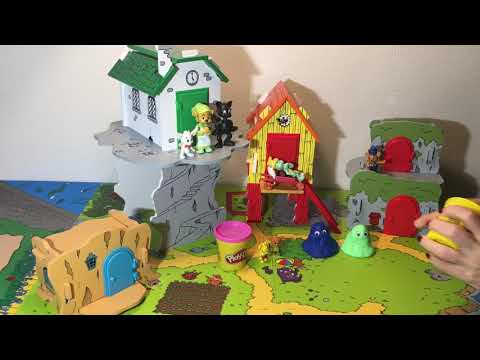 Lek och skoj i Bamsebyn! Lek med Bamse och Play Doh. Akta spöke!! 👀😱😱😱👀