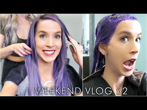 Lavender Hair Transformation | weekend vlog 52 | LeighAnnSays Video