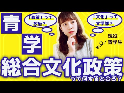 法政経学科 【青学】総合文化政策学部ってどんなところ？現役青学生に聞いてみた！
