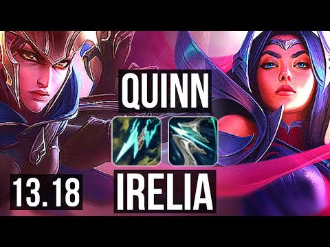QUINN vs IRELIA (MID) | 5/0/4, 400+ games | EUW Master | 13.18