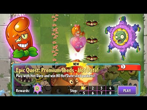 Plants vs. Zombies 2 - Epic Quest: Premium Seeds - Hot Date (S1 to S4)