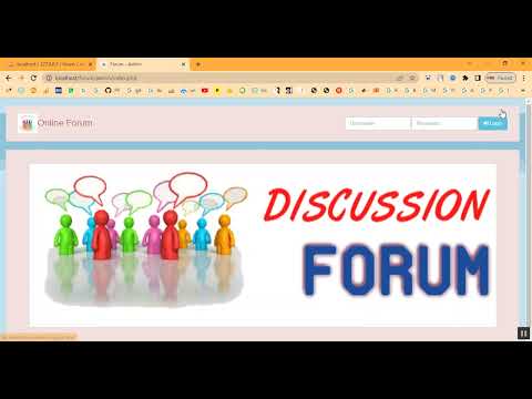 Online Forum in PHP Application Projects