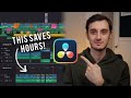 These Editing Tips Will Save You HOURS In Resolve