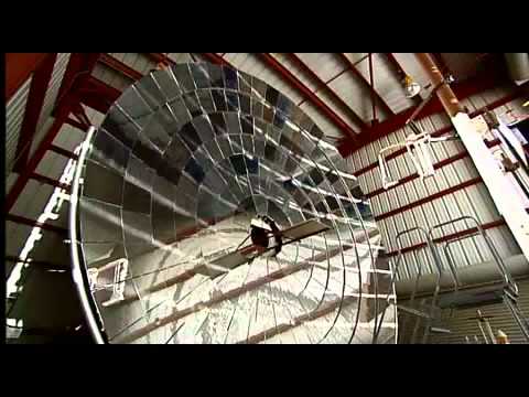 Using sunlight to melt steel