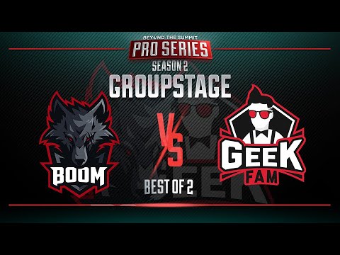 BOOM vs Geek Fam Game 1 - BTS Pro Series 2: SEA - Group Stage w/ MLP & johnxfire