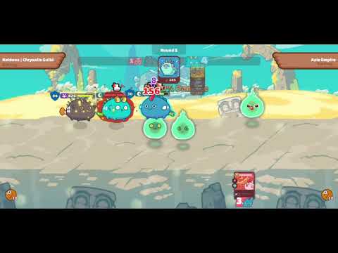 Triple Garish Worm x Axie Kiss - Raideos | Chrysalis Guild Gameplay | Axie Infinity