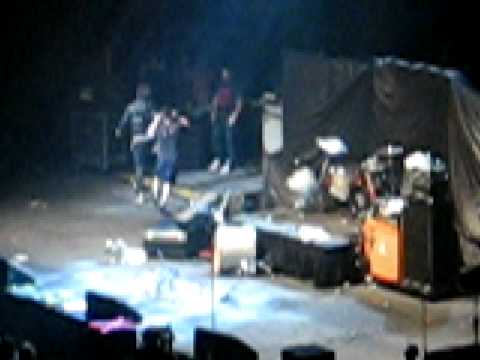 Boys Like Girls destroying their equipment Jingle Ball December 15 2008 Excel Energy Center