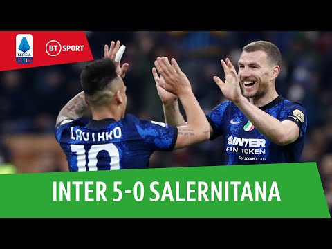 Inter v Salernitana (5-0) | Martinez And Džeko Share FIVE Goals! 🔥 | Serie A Highlights