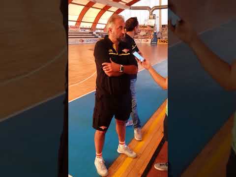Virtus Roma - Coach Fabio Corbani il primo giorno di raduno