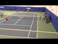 Austin Bates (in blue) Doubles Semifinal match at Regional Segment (Duke) '12 