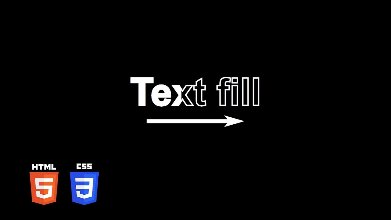 Text Fill Hover Effect | HTML & CSS Tutorial