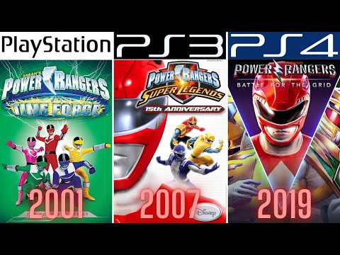 Power Rangers PlayStation Evolution PS1 - PS5 (1996-2019)