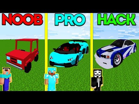 Minecraft Battle: NOOB vs PRO vs HACKER: BABY CAR CHALLENGE in Minecraft Animation Video