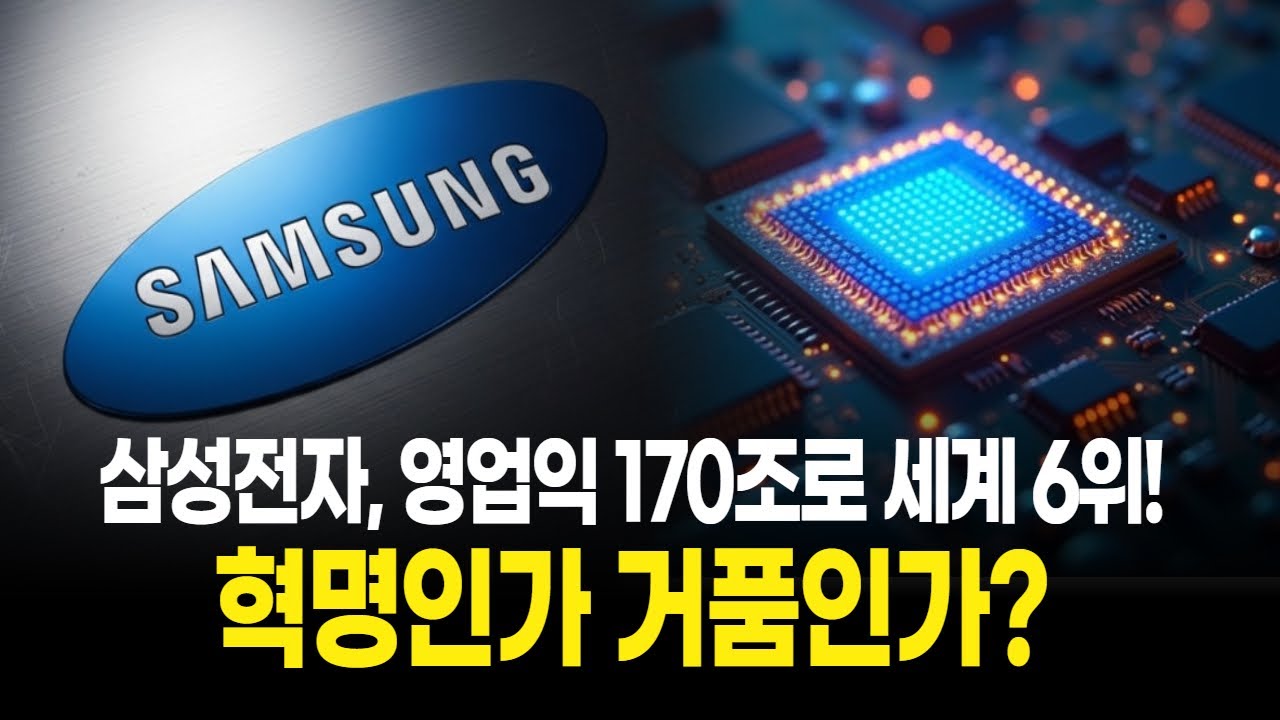 삼성전자, 영업익 170조로 세계 6위! 혁명인가 거품인가?
