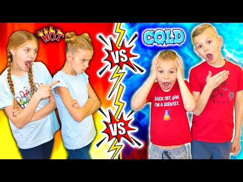 Hot Vs FreeZing Cold Tannerites BrOtheRs VS SiSteRs Challenge!